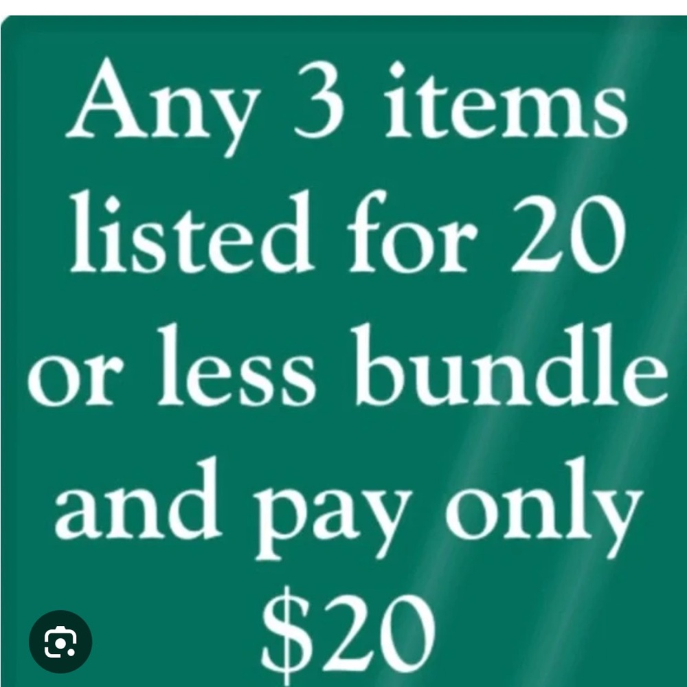 Like/bundle 3 items ($20 and lower). I will send a $20 plus shipping offer
